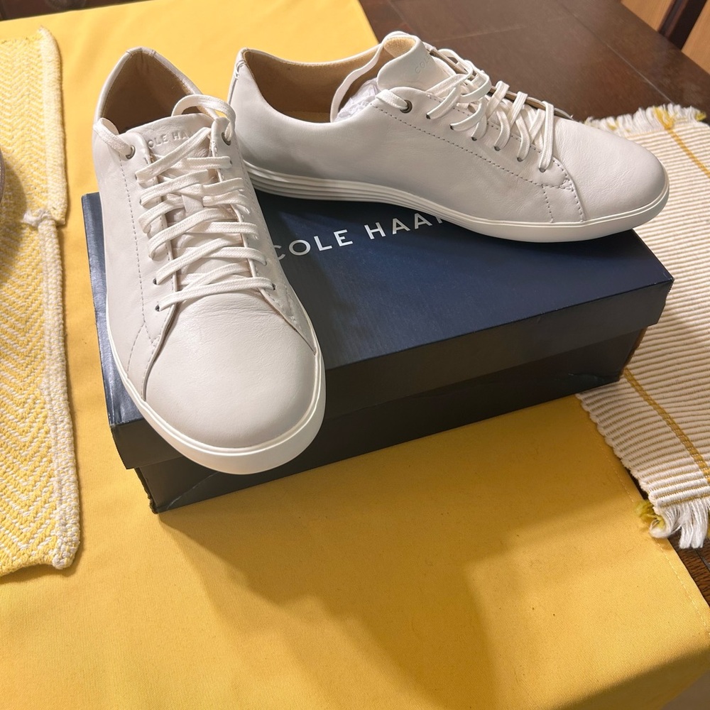 Cole Haan White Minimalist Sneakers